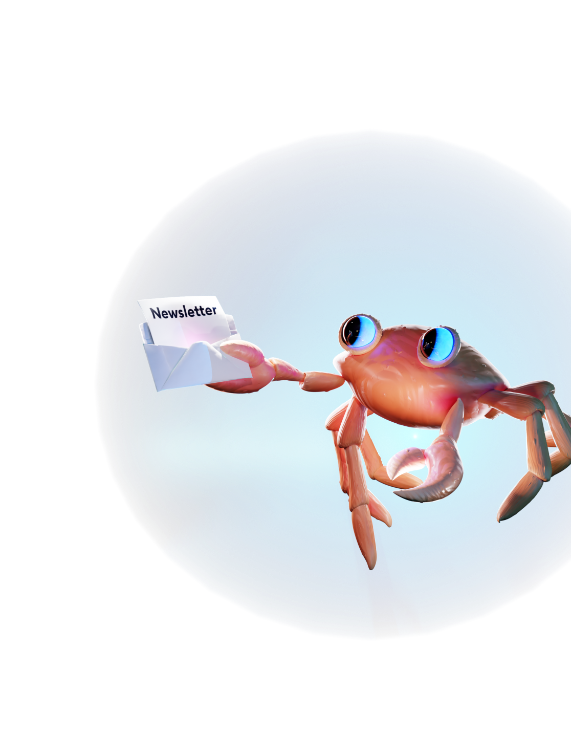 Nova presenting a newsletter